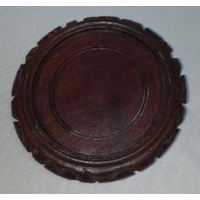 Chinese onderzetter, bruin, opengewerkte rand